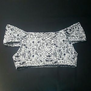 Urban outfitters off shoulder swIm top.