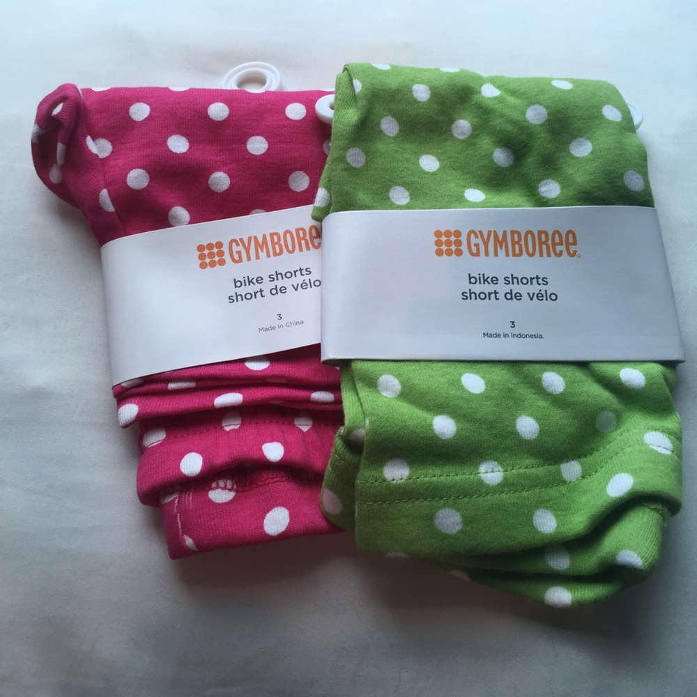 Set of two bike shorts for kids