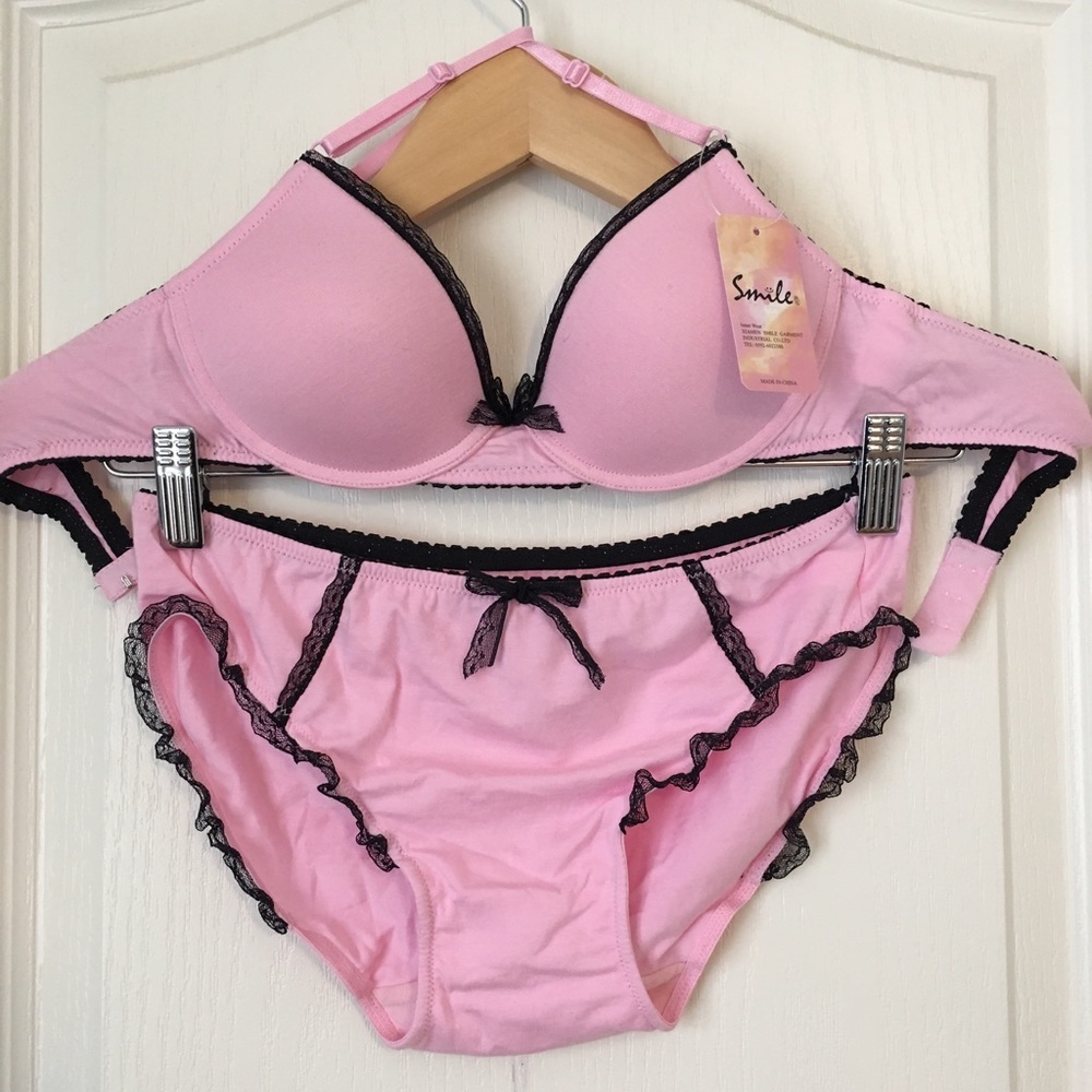 Pink Bra and Undie Set