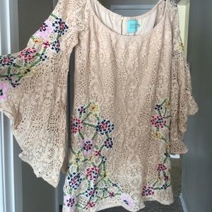 off the shoulder lace dress