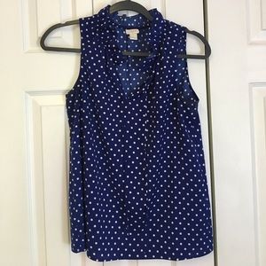 J Crew polka dot top
