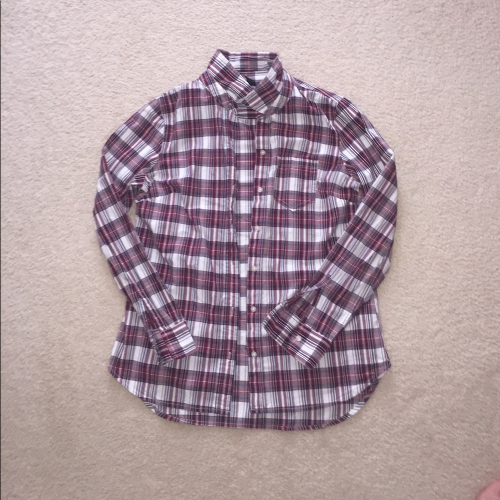 GAP Longsleeve Checkered Top
