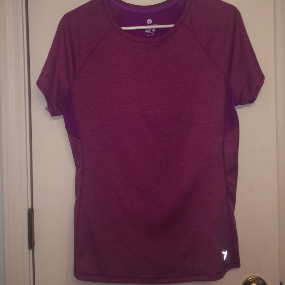 Purple Semi- fitted Active shirt by Old navy