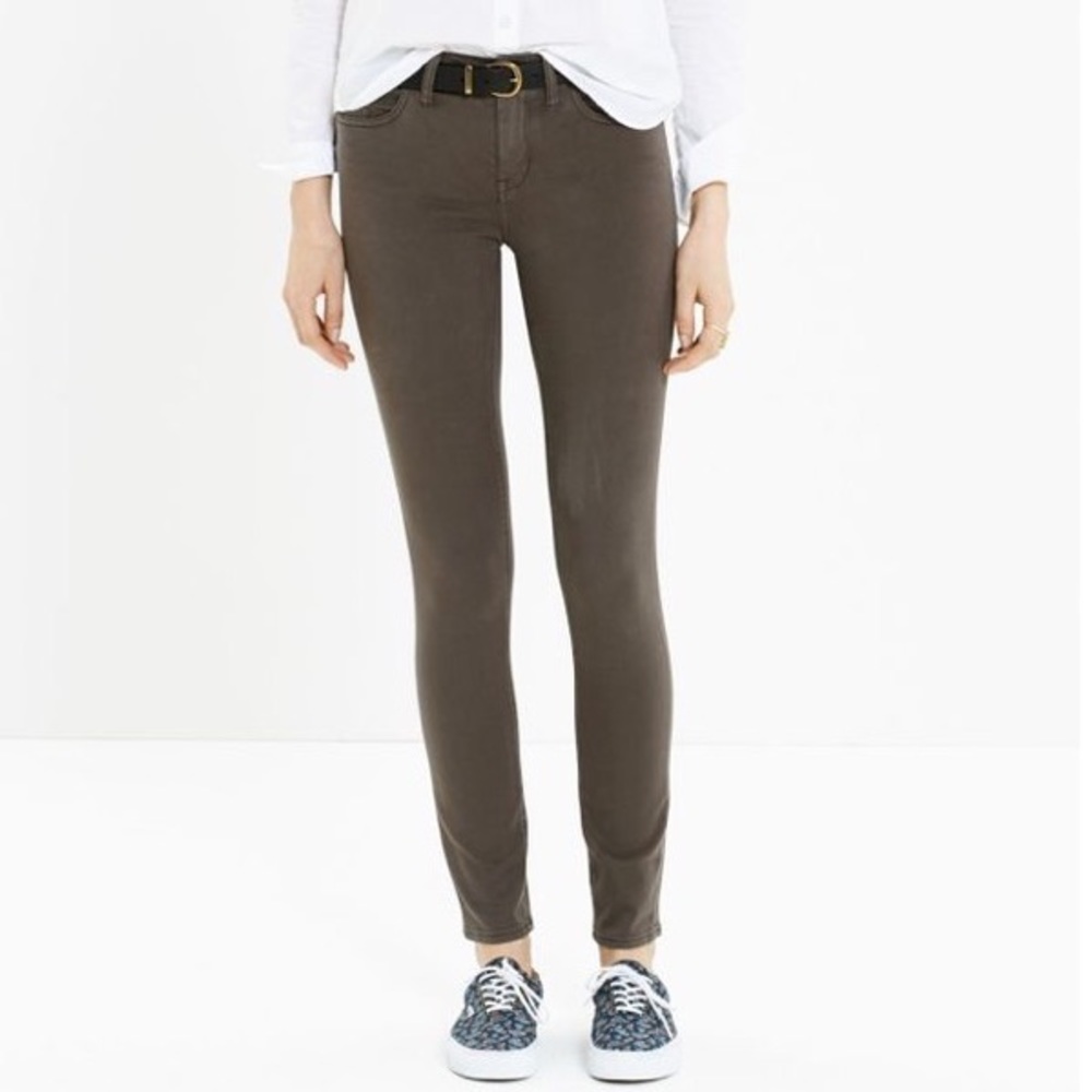 Madewell Skinny Skinny Sateen Jeans in Gray
