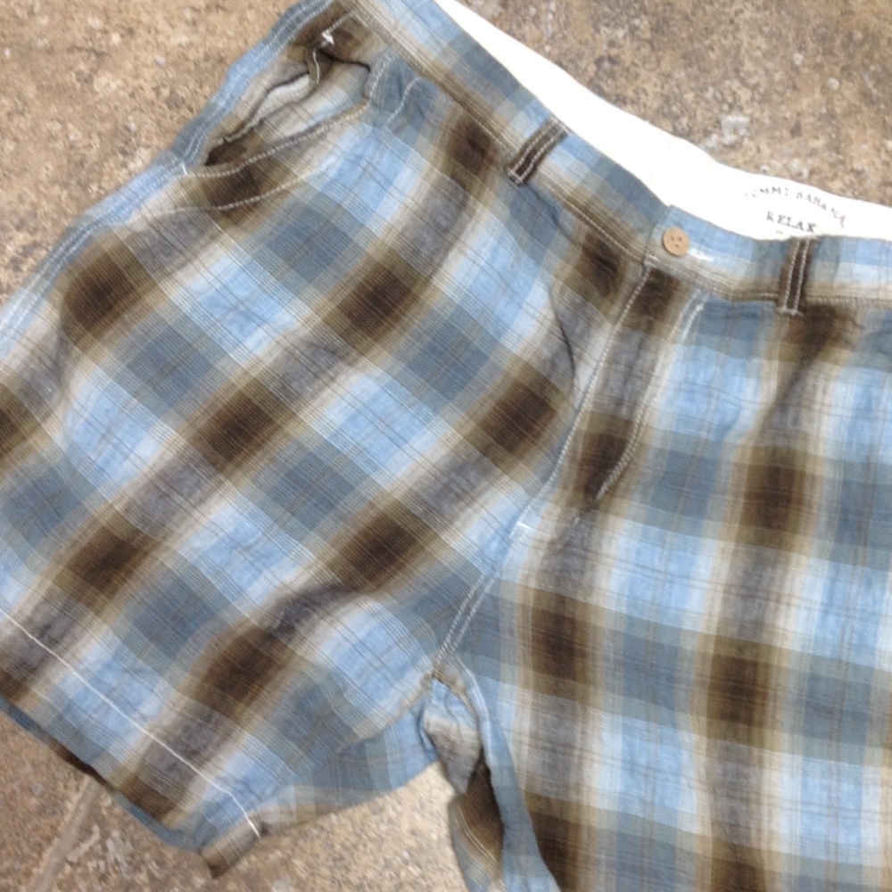 Tommy Bahama plaid shorts size 38