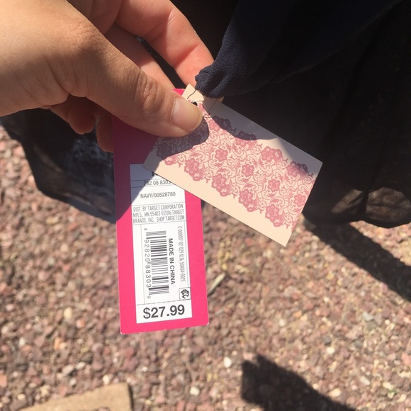 NWT Navy Lace Dress - Picture 2 of 4