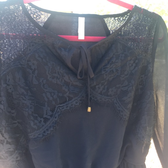 NWT Navy Lace Dress - Picture 3 of 4