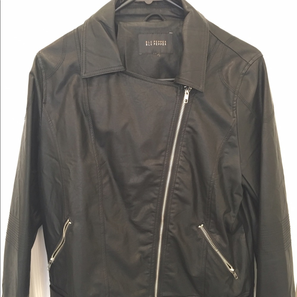 Faux leather jacket
