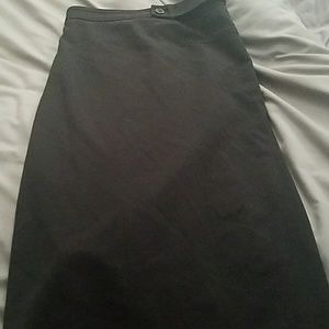 Plus size black pencil skirt