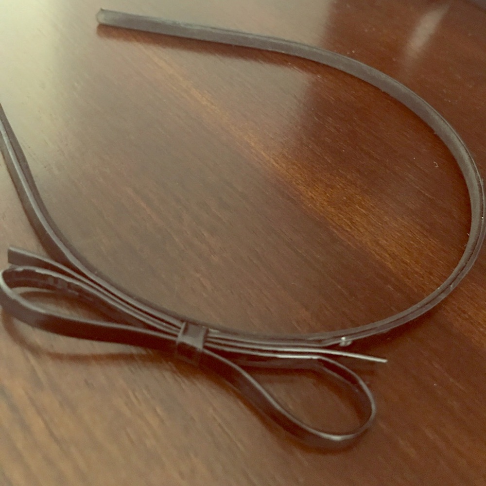 JCrew Patent Bow Headband