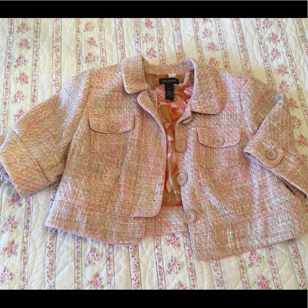 Cropped Bouclé Jacket NWOT