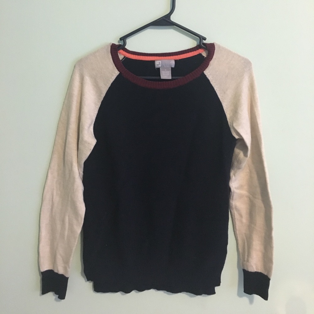 Red White & Blue Sweater w/ Elbow Patches