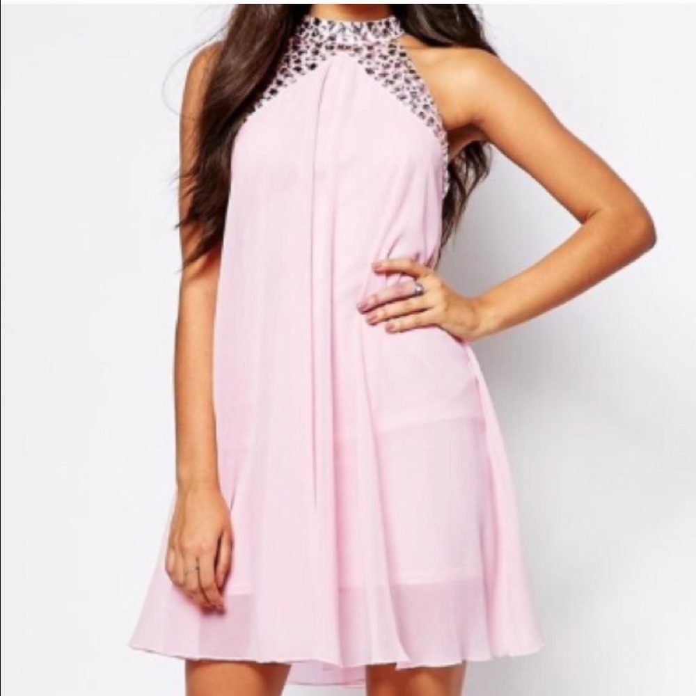 💎ASOS lipsy embellished high neck swing