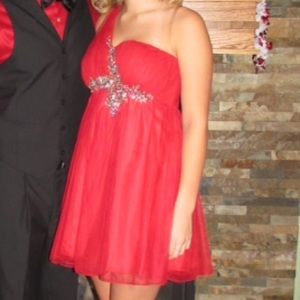 Fancy Short Red Dress.