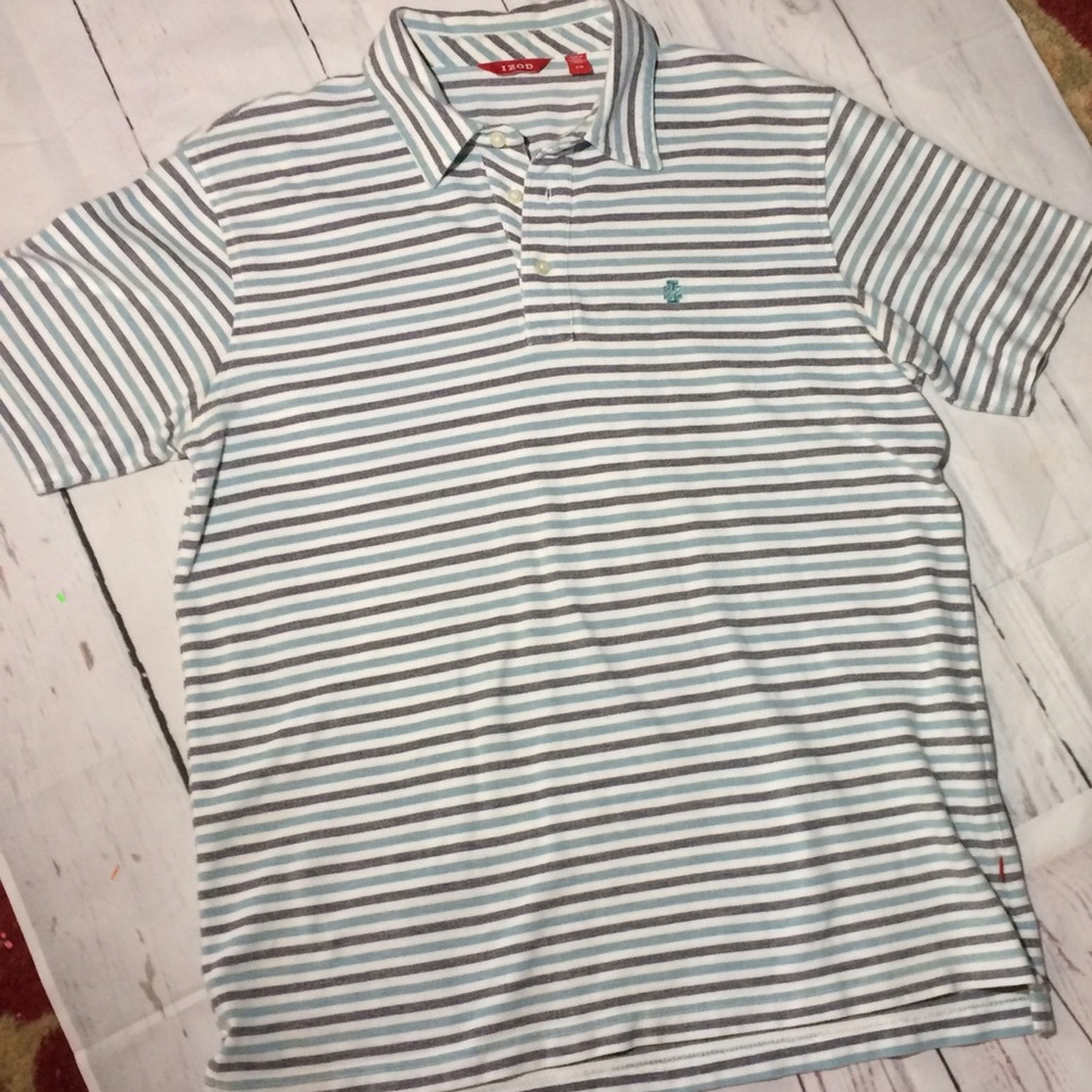 Men's striped Izod Polo shirt
