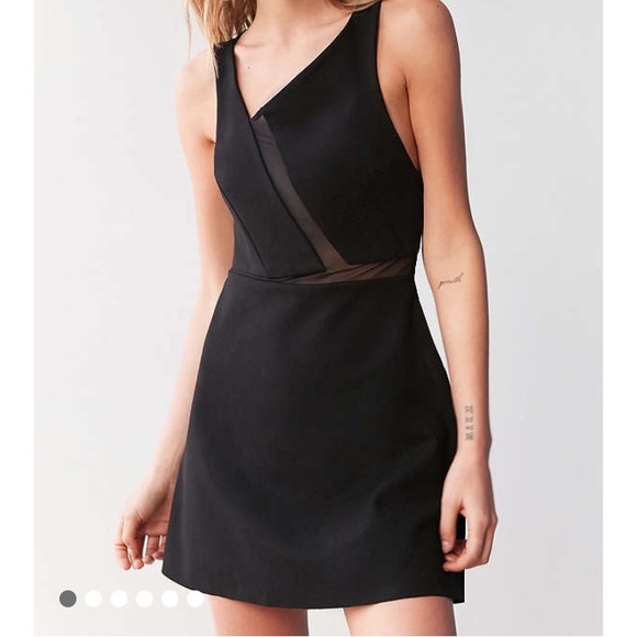 UO Asymmetrical/Mesh Dress size Large - Picture 3 of 7