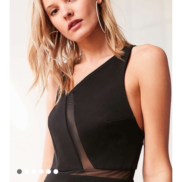 UO Asymmetrical/Mesh Dress size Large - Picture 5 of 7