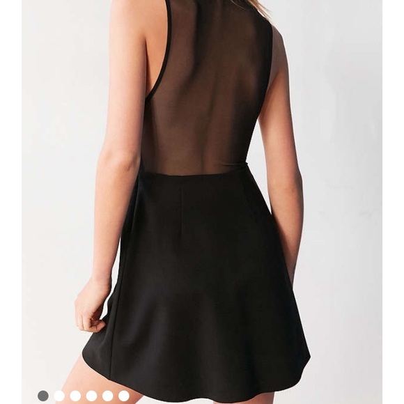 UO Asymmetrical/Mesh Dress size Large - Picture 2 of 7