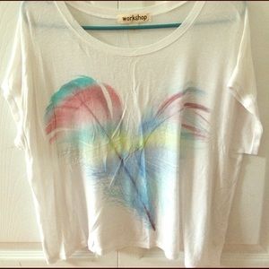 White designed free-flow top