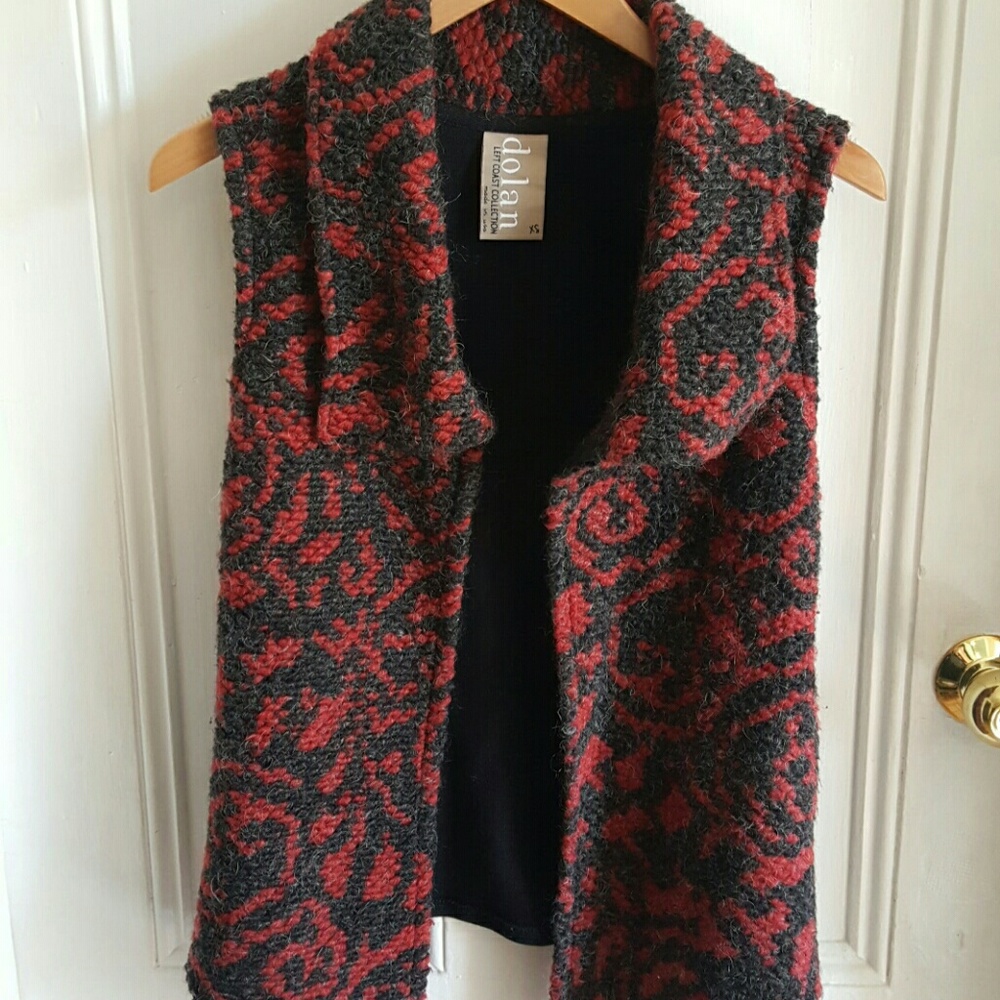 Anthropologie virgin wool vest