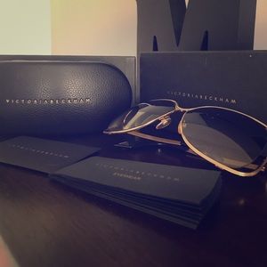 Barely Worn Victoria Beckham 18K Plated Sunglasses