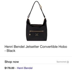 Henri Bendel Jetsetter Convertible Hobo bag