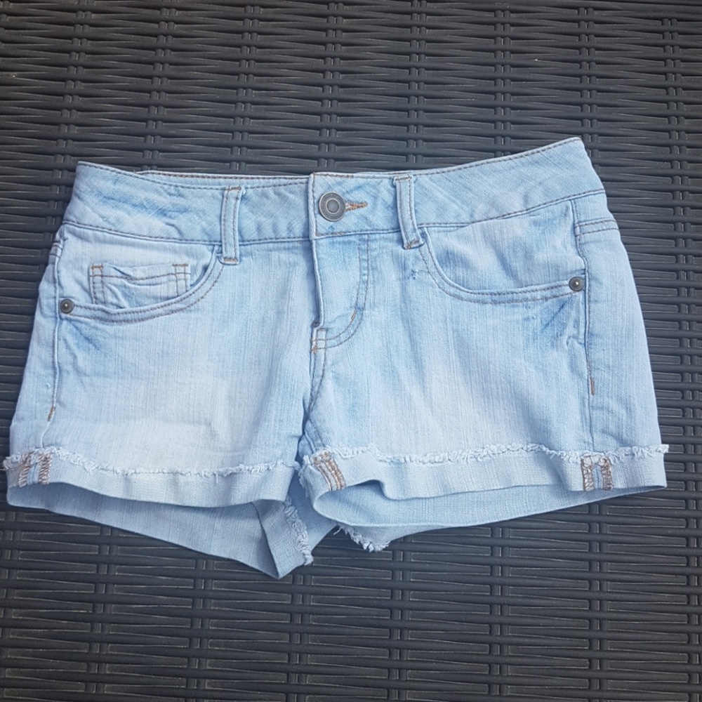 Light Blue Wash Shorts
