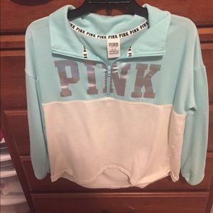 NEW PINK 3/4 zip up