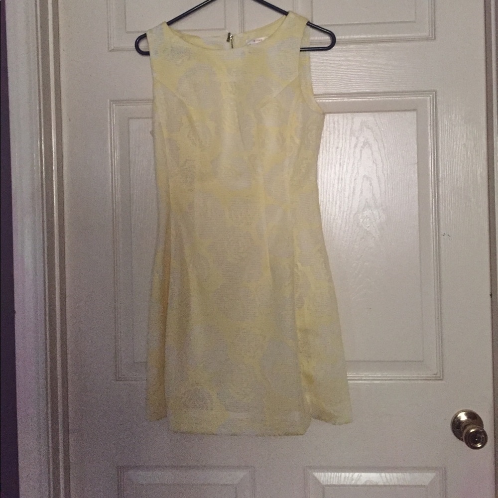 Designer boutique dress with rose pattern