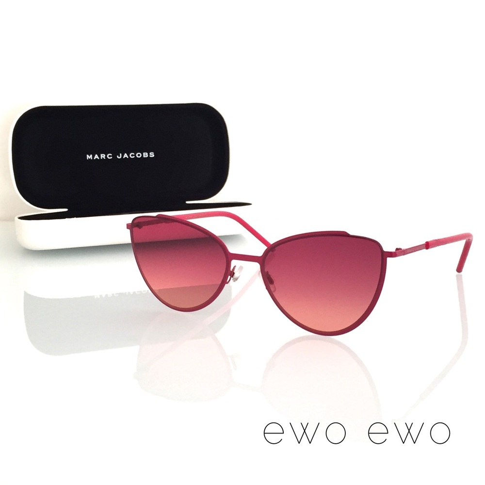 NWT Marc Jacobs Fuschia Cat Eye Sunglasses