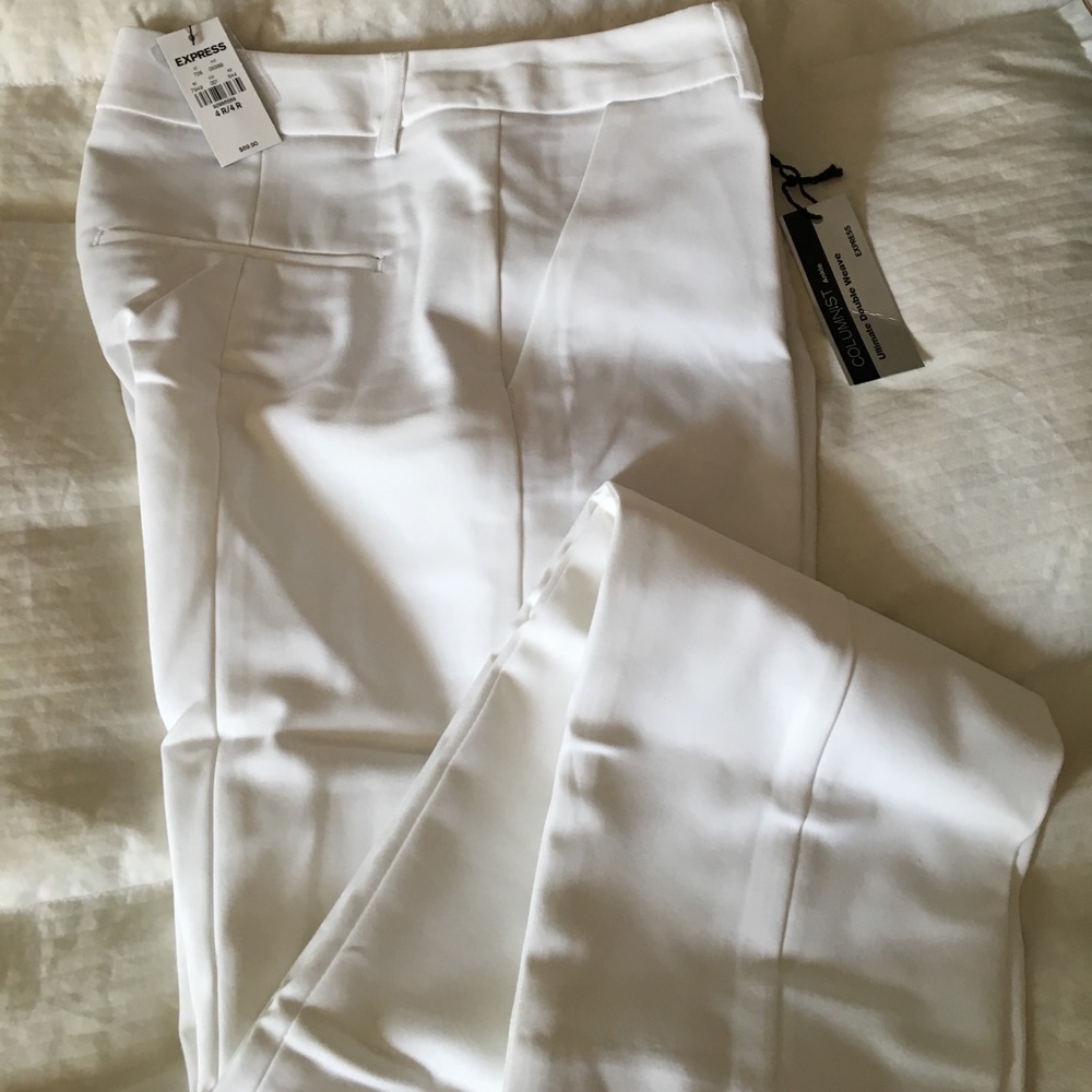 White dressy ankle pants