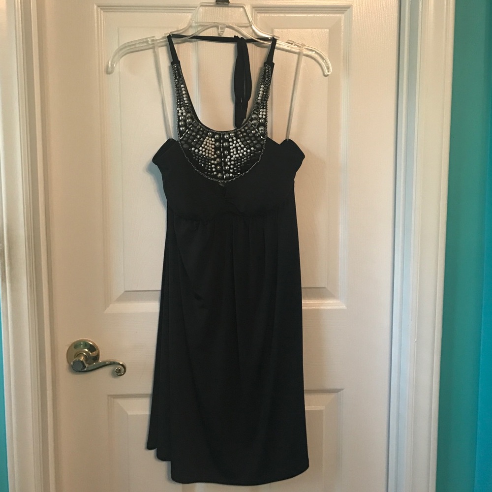 Jeweled black dress
