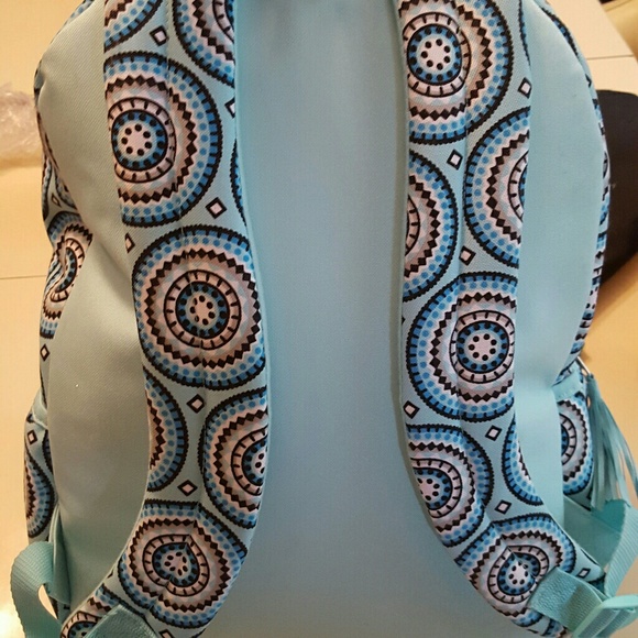 NWT bookbag from Justice aqau with sparkles main image 6
