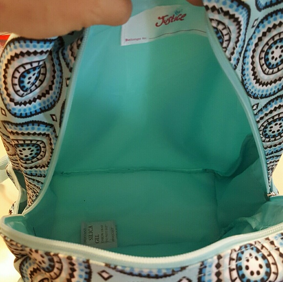 NWT bookbag from Justice aqau with sparkles
