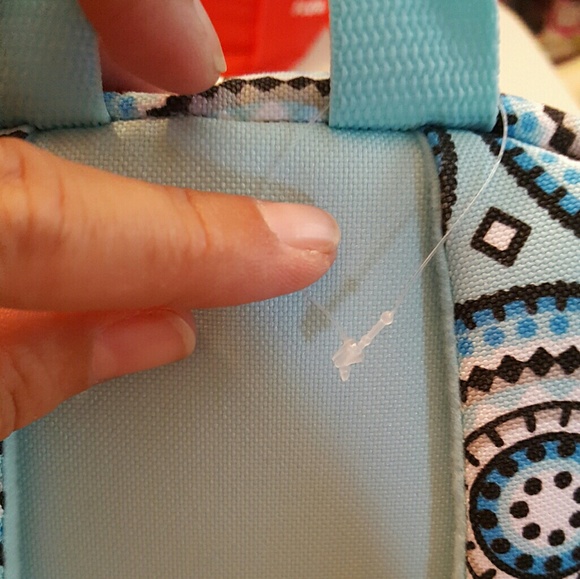 NWT bookbag from Justice aqau with sparkles main image 5
