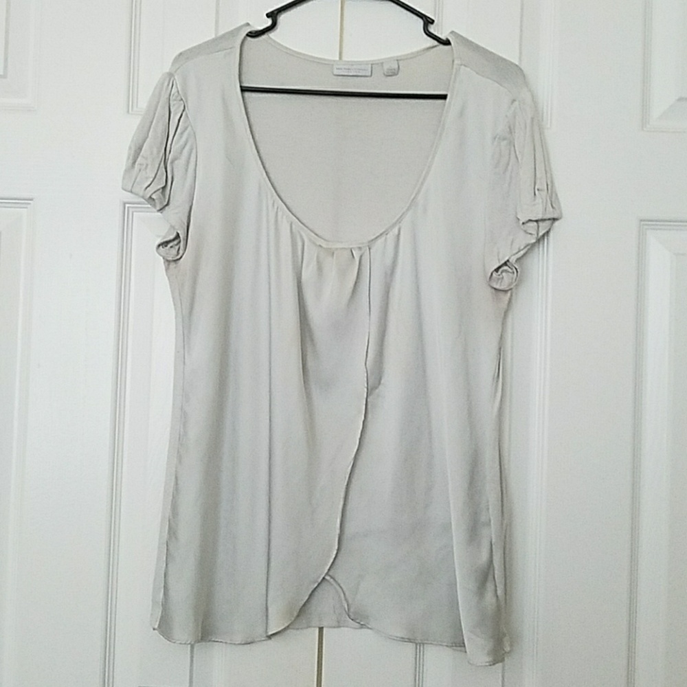 Silk front top