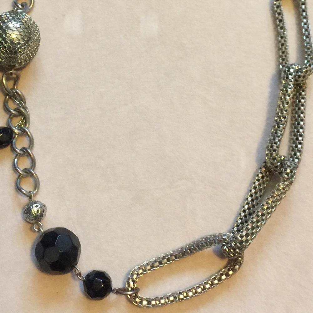 Beautiful black and silver necklace