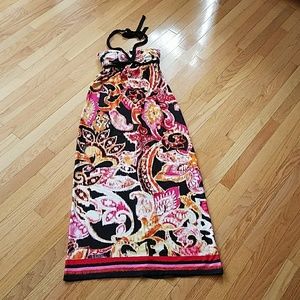 SOLD.  Colorful Halter Dress