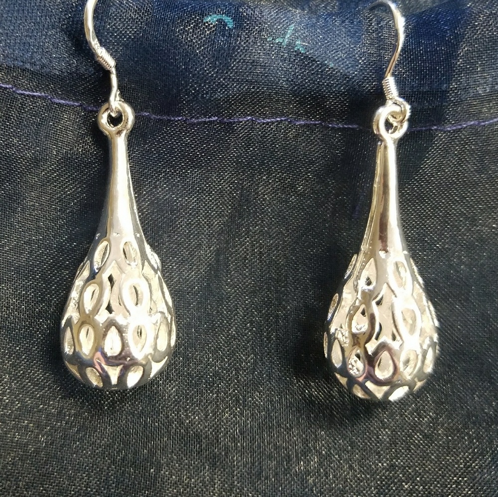 Beautiful silver earrings