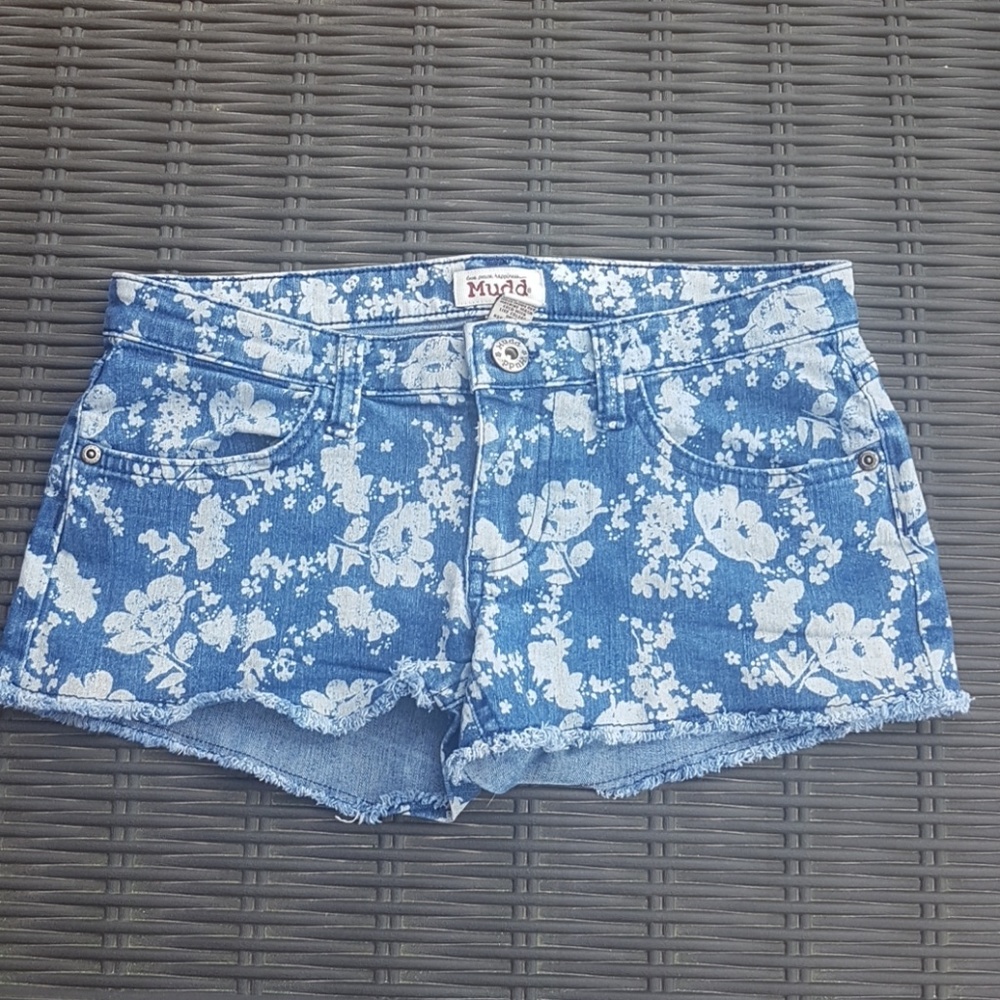 Floral Jean Shorts