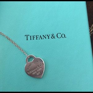 Tiffany & Co Heart Tag Pendant small 16" chain
