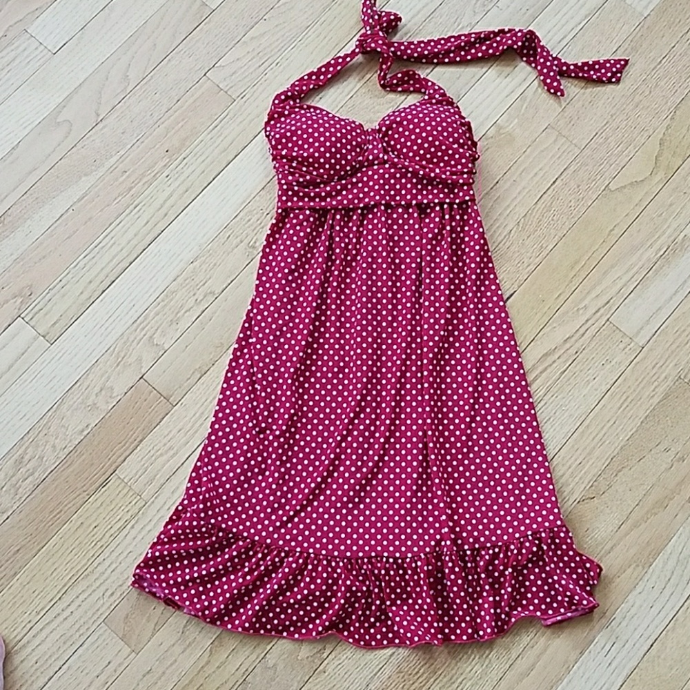 SOLD. Cute Red Polka dot Dress