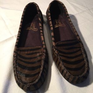 Aerosoles brown zebra print goat leather (👠