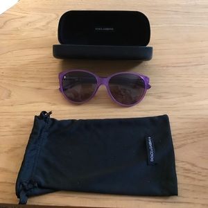Dolce Gabbana purple sun glasses.