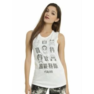 Neff x Suicide Squad White Sleeveless Top M - NWT