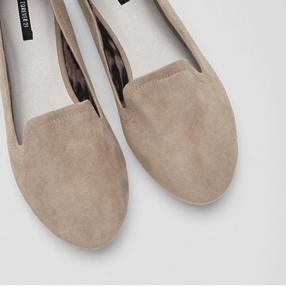 💄 {Forever 21} • 💄 taupe suede loafers 💄 - Picture 2 of 4