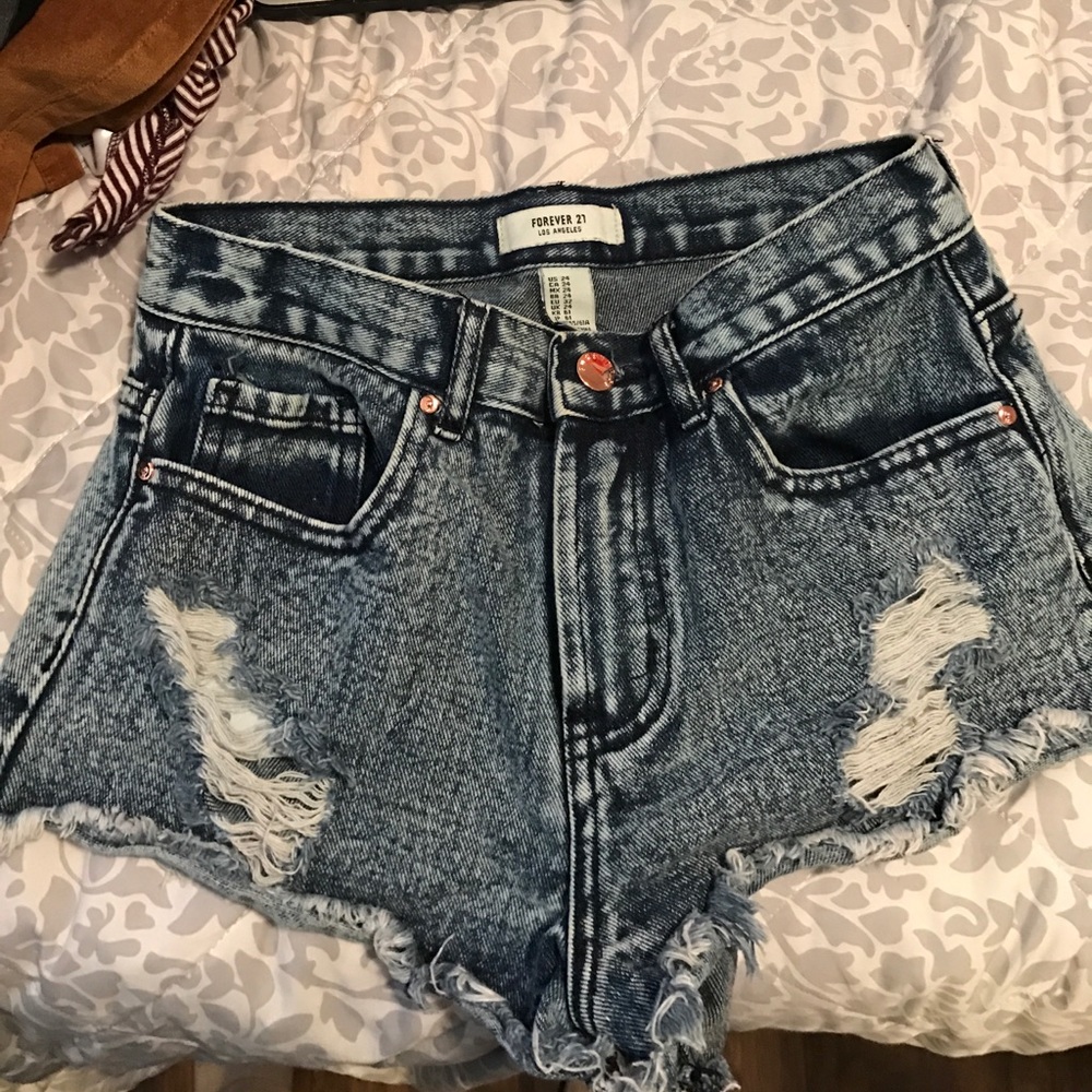 Denim shorts