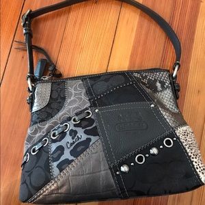 Small coach patchwork purse