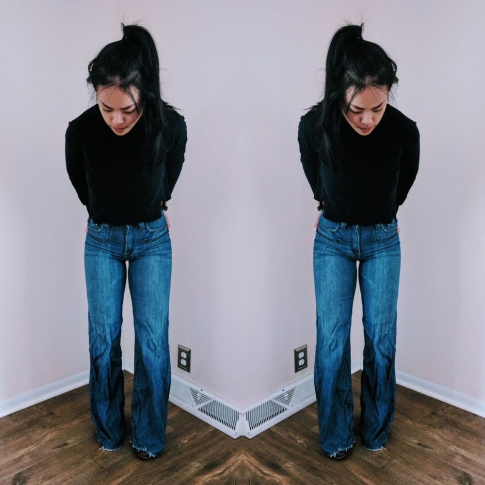 High Waisted Extra Wide Bell-bottoms