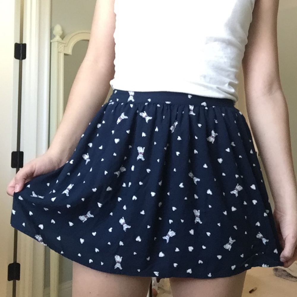 abercrombie blue skirt
